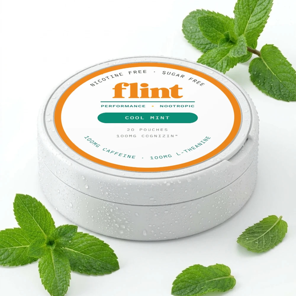 Flint Cool Mint Caffeine Nootropic Pouches